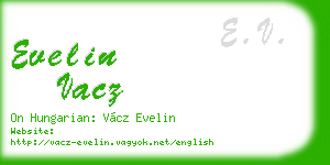 evelin vacz business card