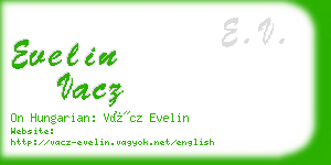 evelin vacz business card